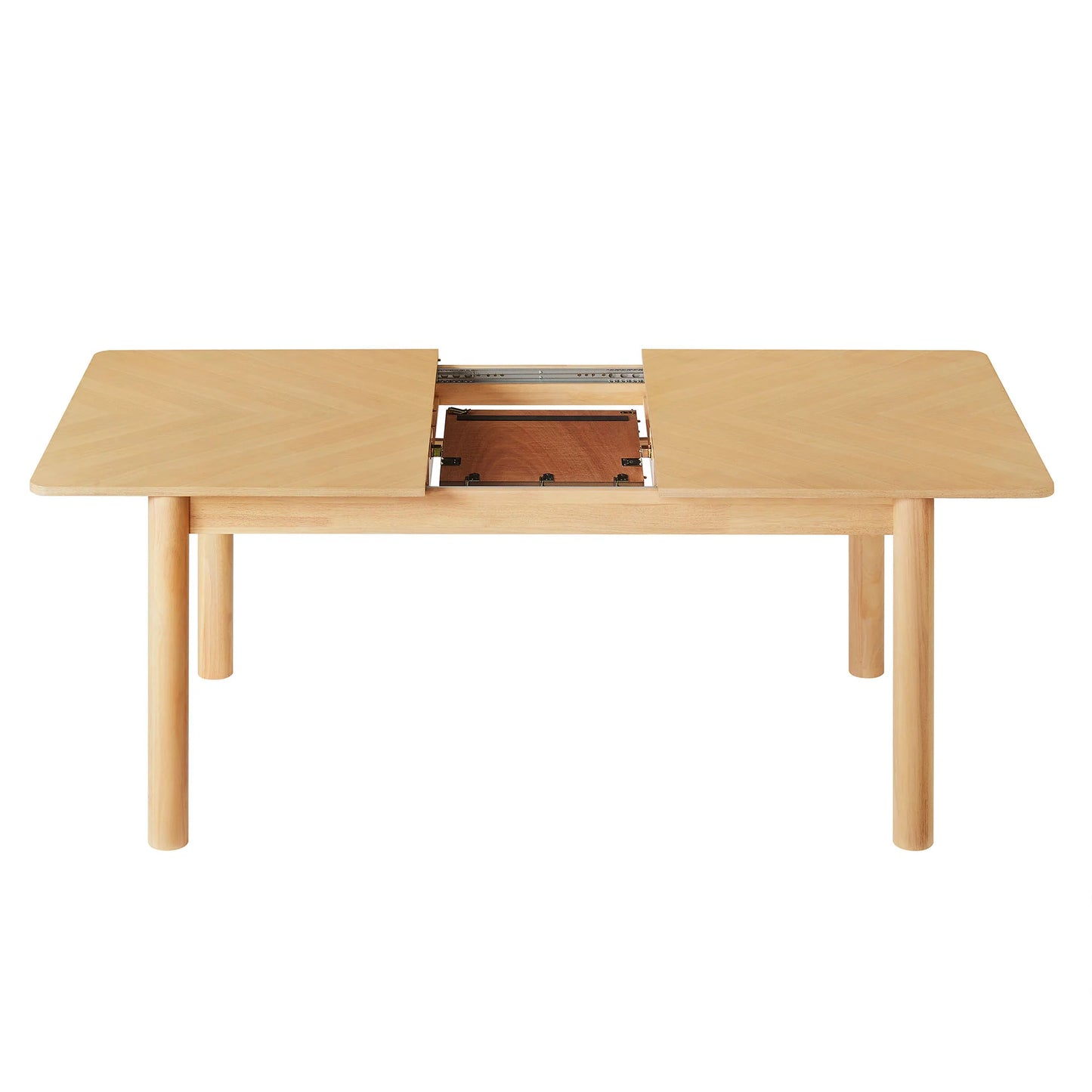 Alba Extendable Dining Table – Modern Wood Dining Table with Extension Leaf for 6–8 People
