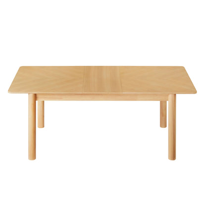 Alba Extendable Dining Table – Modern Wood Dining Table with Extension Leaf for 6–8 People