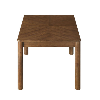 Alba Extendable Dining Table – Modern Wood Dining Table with Extension Leaf for 6–8 People