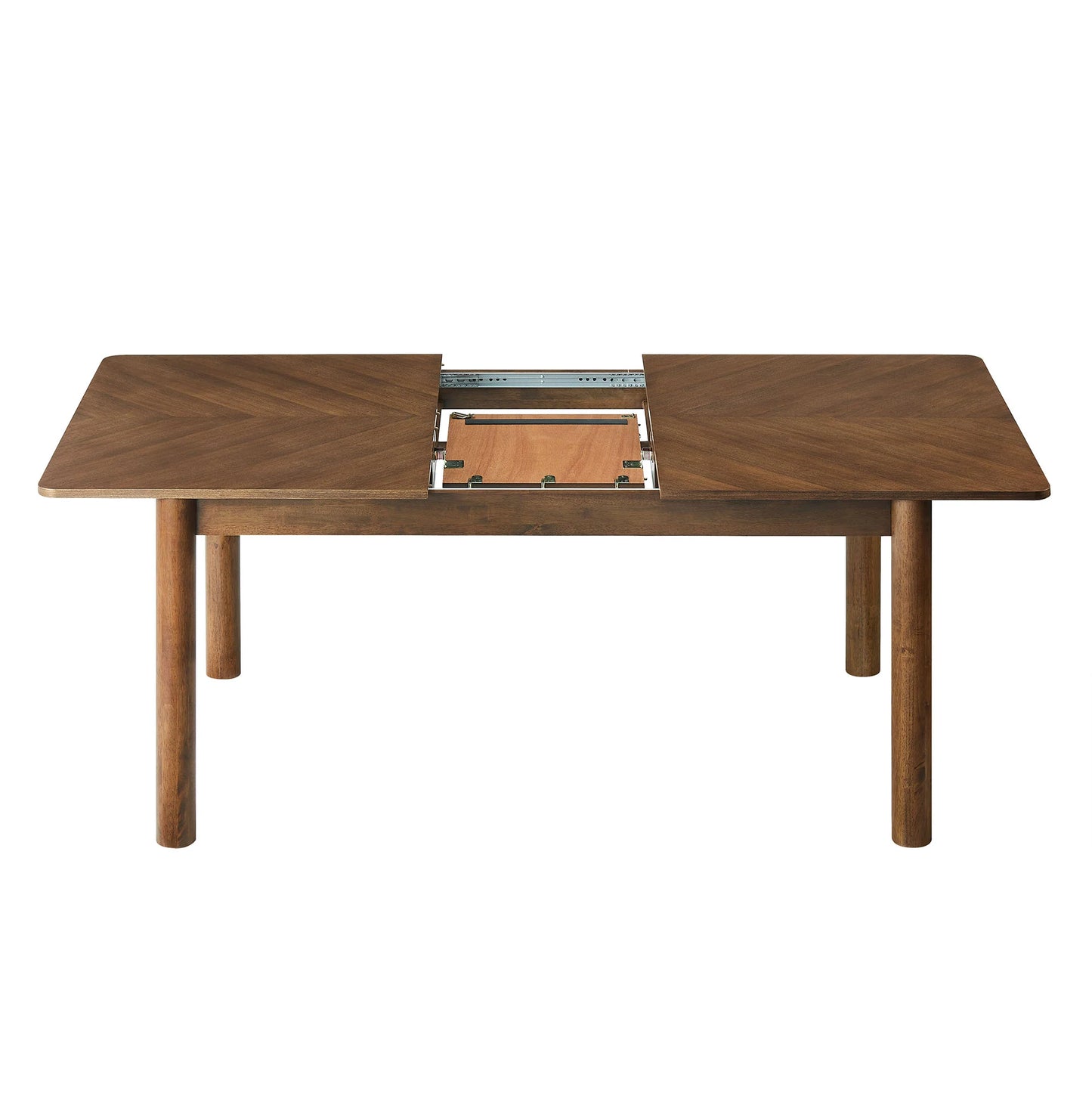 Alba Extendable Dining Table – Modern Wood Dining Table with Extension Leaf for 6–8 People