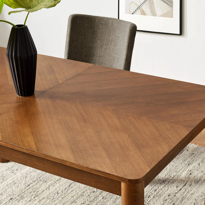 Alba Extendable Dining Table – Modern Wood Dining Table with Extension Leaf for 6–8 People