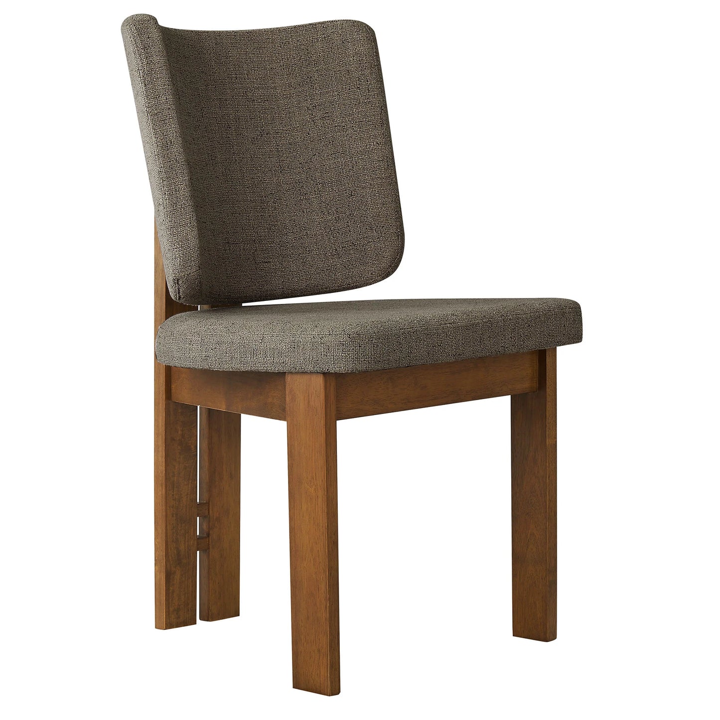 Alba Armless Upholstered Dining Chairs – Set of 2 Modern Dining Room Chairs with Fabric Seats