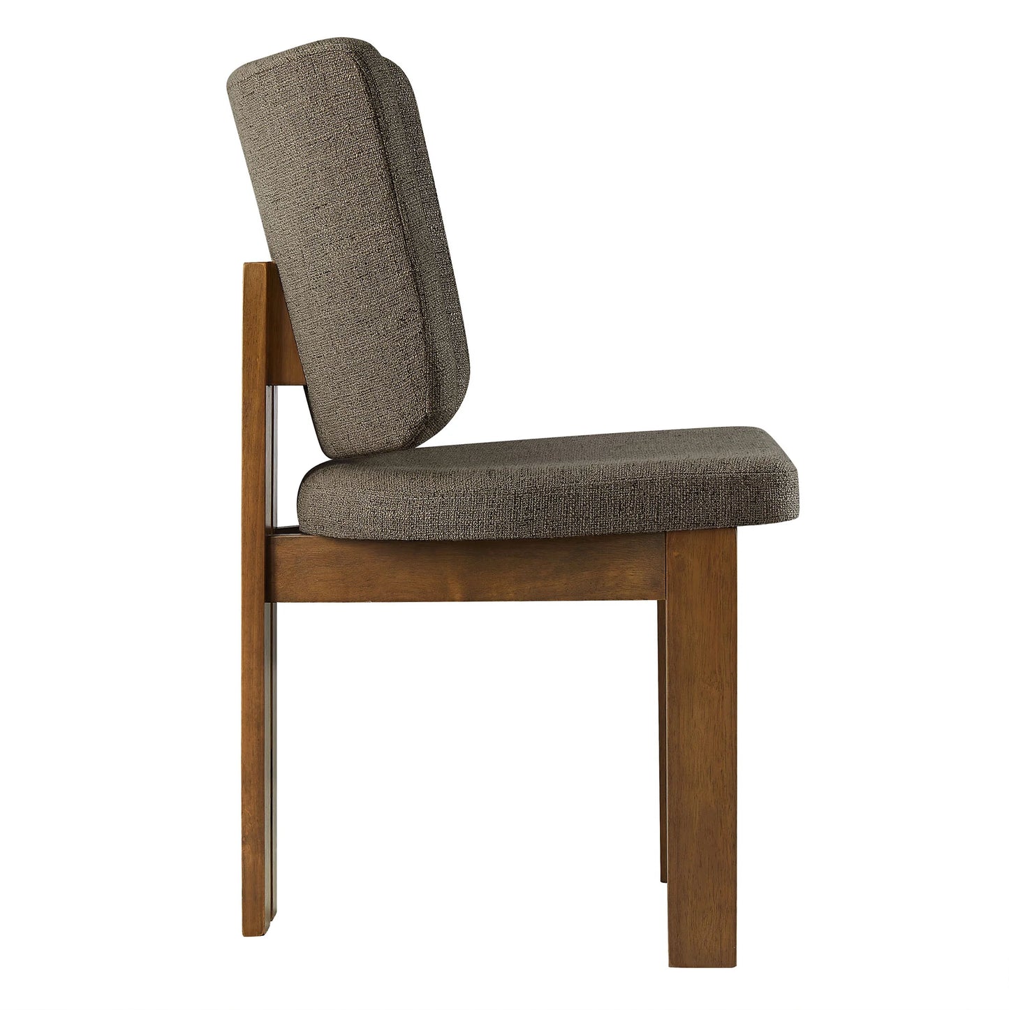 Alba Armless Upholstered Dining Chairs – Set of 2 Modern Dining Room Chairs with Fabric Seats