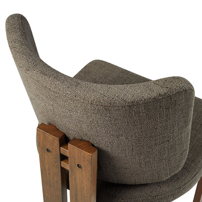 Alba Armless Upholstered Dining Chairs – Set of 2 Modern Dining Room Chairs with Fabric Seats