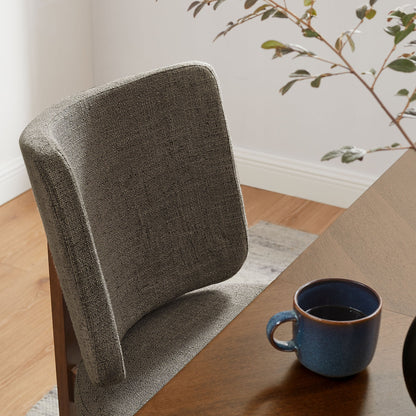 Alba Armless Upholstered Dining Chairs – Set of 2 Modern Dining Room Chairs with Fabric Seats