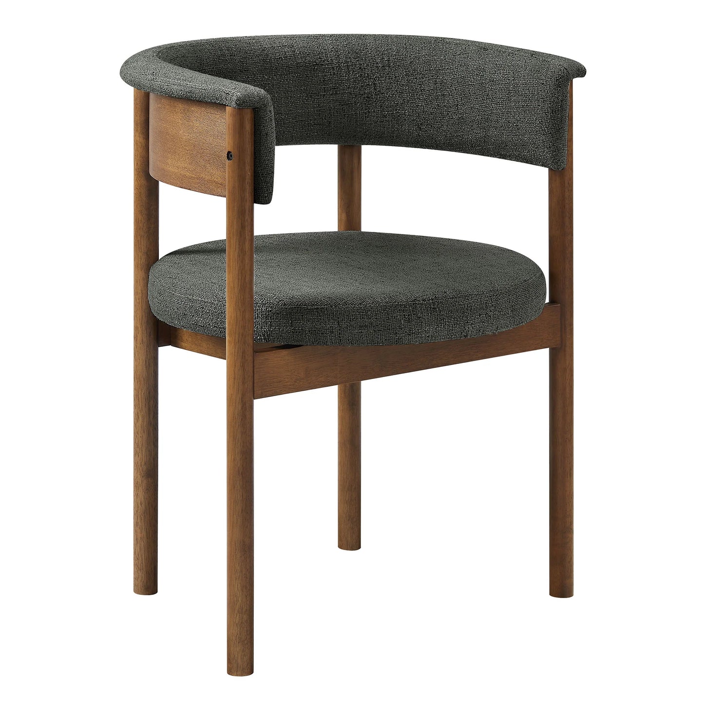 Clea Curved Upholstered Dining Chairs – Set of 2 Modern Accent Chairs for Dining Room or Kitchen