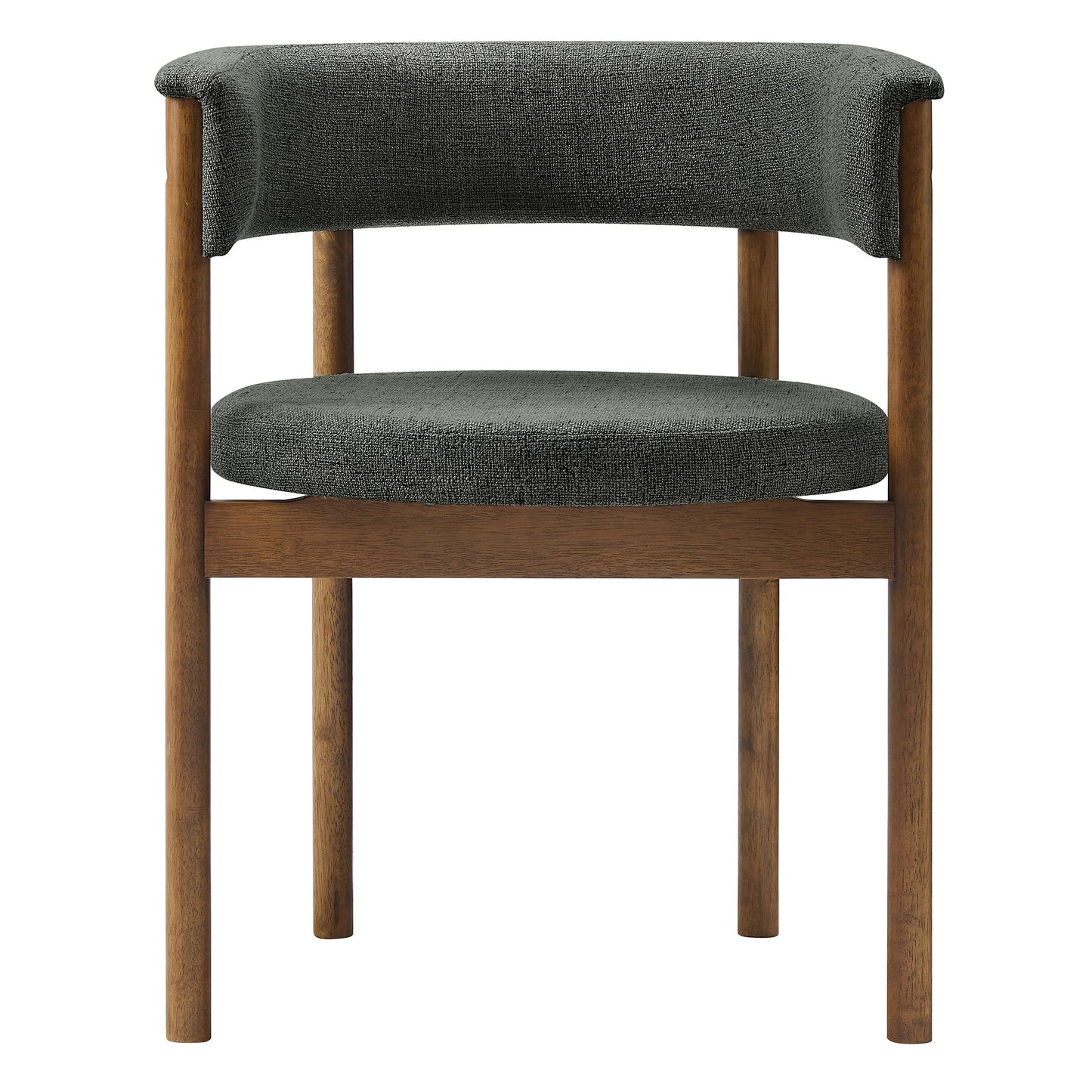 Clea Curved Upholstered Dining Chairs – Set of 2 Modern Accent Chairs for Dining Room or Kitchen