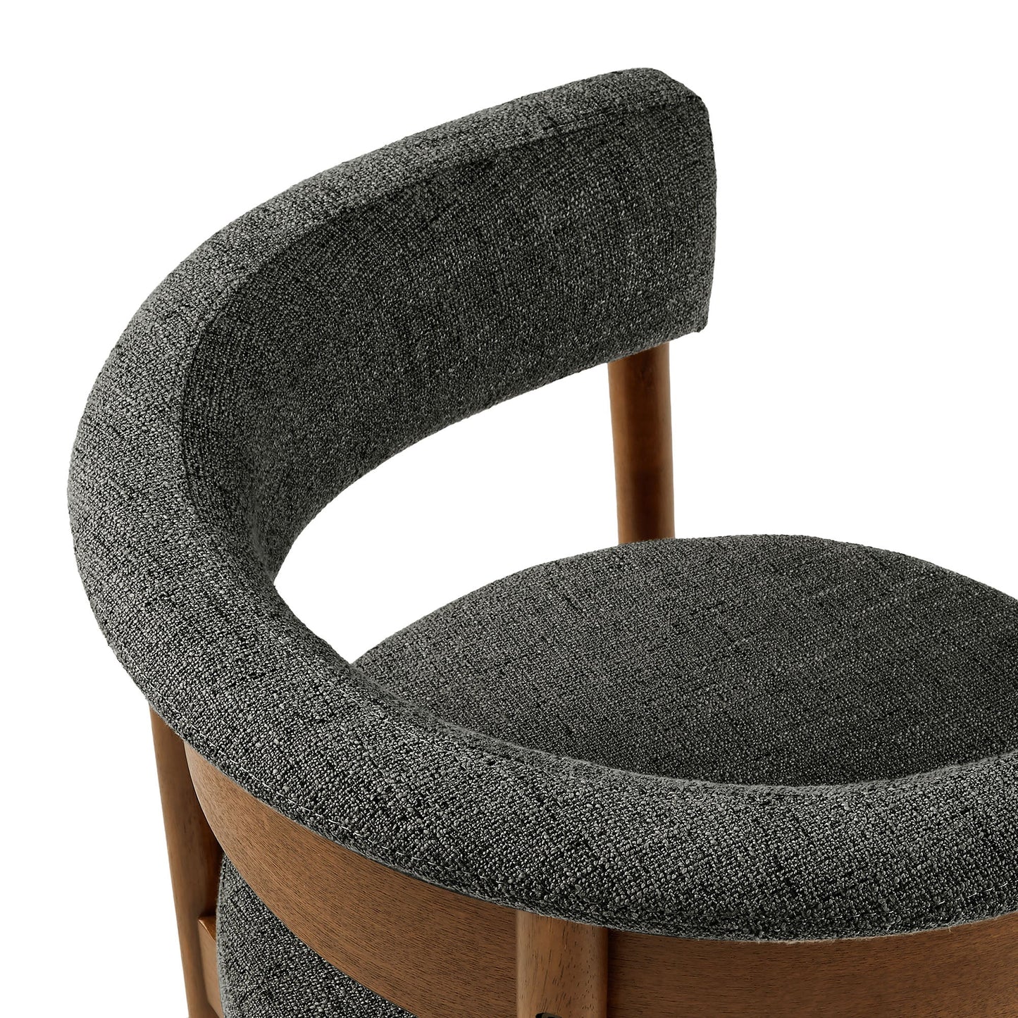 Clea Curved Upholstered Dining Chairs – Set of 2 Modern Accent Chairs for Dining Room or Kitchen