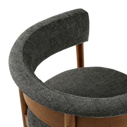 Clea Curved Upholstered Dining Chairs – Set of 2 Modern Accent Chairs for Dining Room or Kitchen