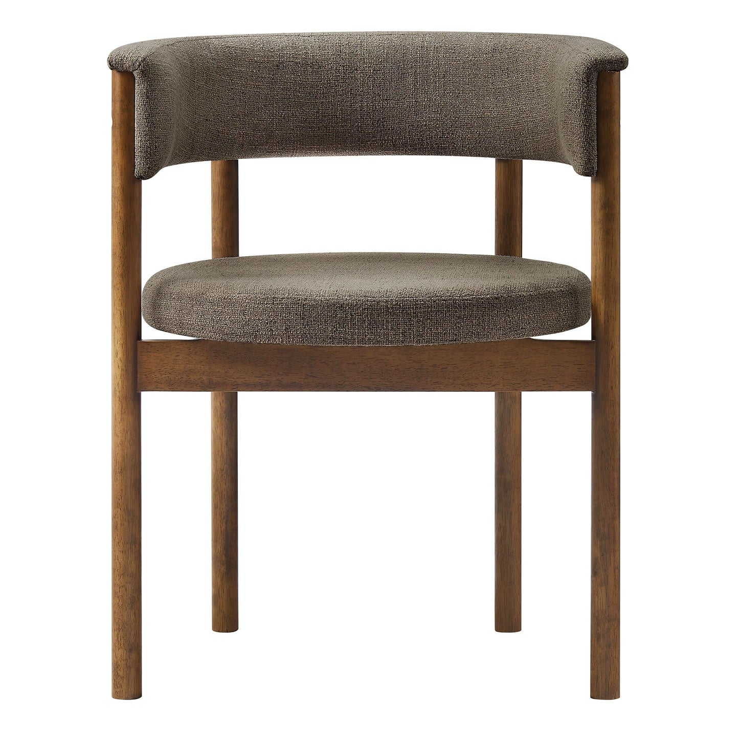 Clea Curved Upholstered Dining Chairs – Set of 2 Modern Accent Chairs for Dining Room or Kitchen