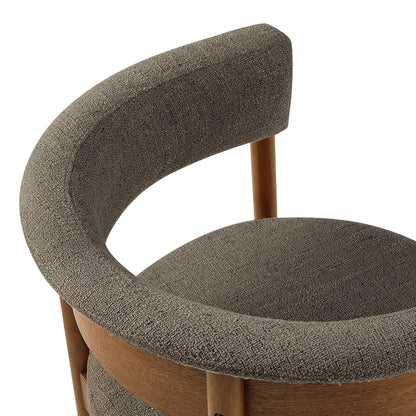 Clea Curved Upholstered Dining Chairs – Set of 2 Modern Accent Chairs for Dining Room or Kitchen