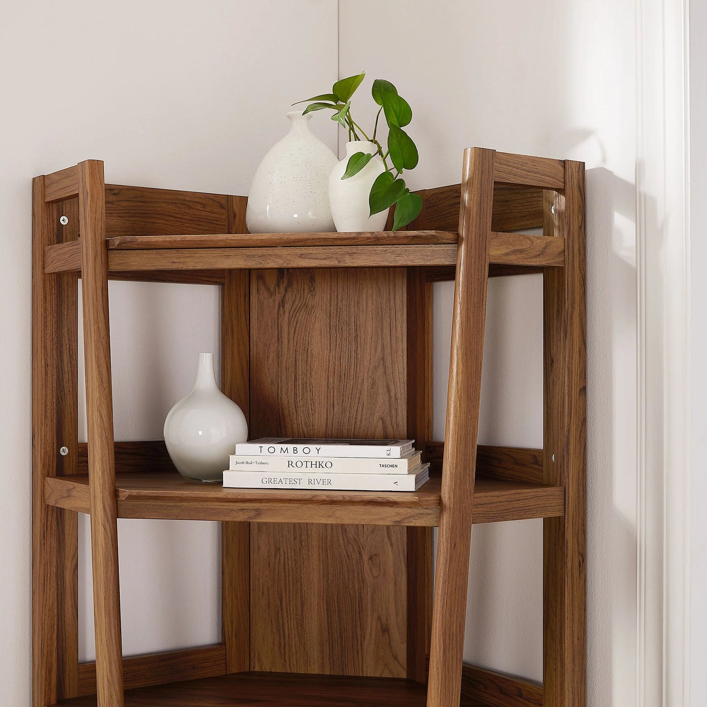 Bixby 71 Inch Corner Bookshelf