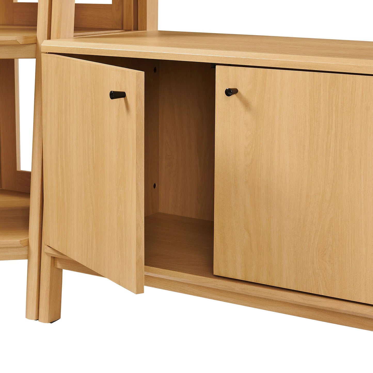 Bixby 3-Piece Corner Bookshelf Set with Wide Bookshelves