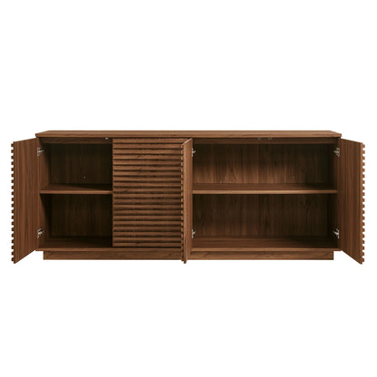 Render 4-Door Fluted Sideboard Cabinet TV Stand
