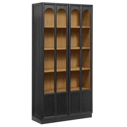 Anwen Solid Wood and Glass Display Cabinet