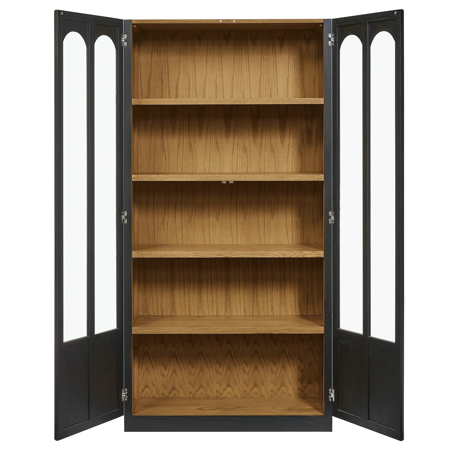Anwen Solid Wood and Glass Display Cabinet