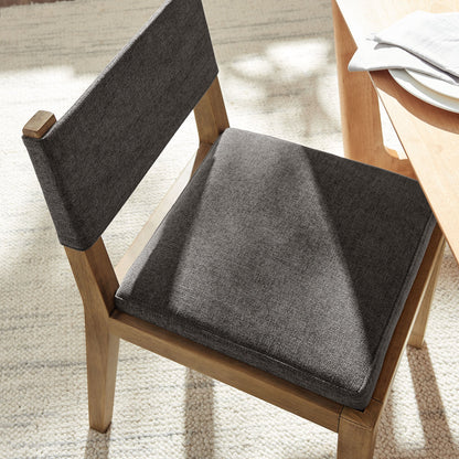 Calder Fabric Upholstered Wood Armless Dining Chair