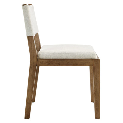 Calder Fabric Upholstered Wood Armless Dining Chair