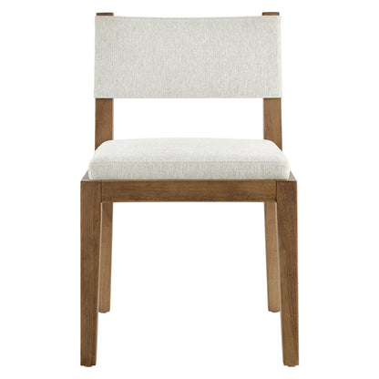 Calder Fabric Upholstered Wood Armless Dining Chair