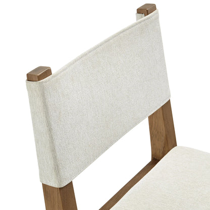 Calder Fabric Upholstered Wood Armless Dining Chair