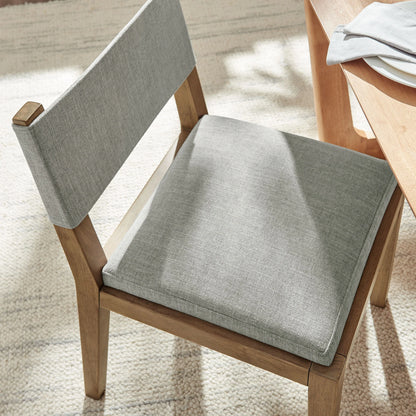 Calder Fabric Upholstered Wood Armless Dining Chair