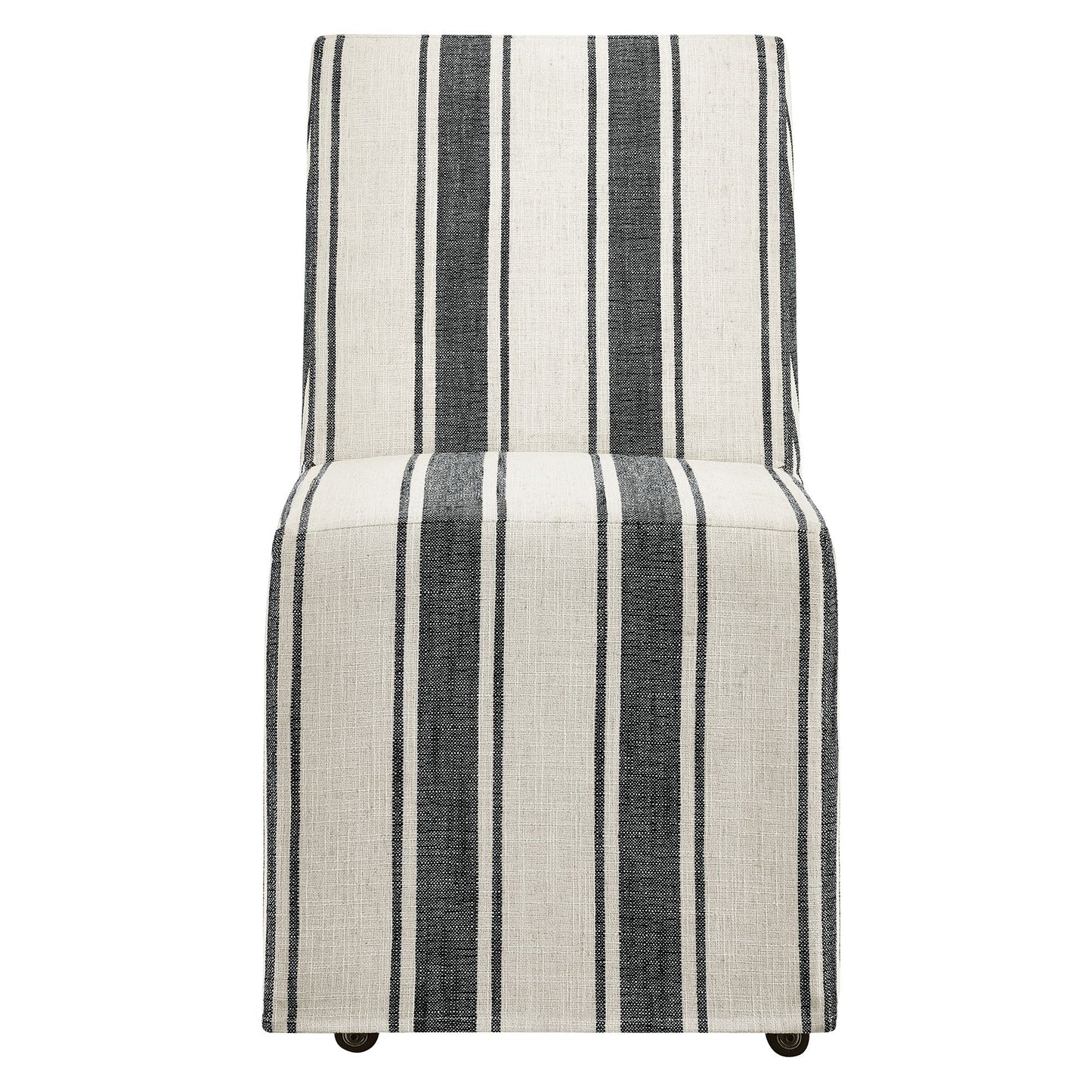 Tessera Striped Slipcovered Dining Side Chair