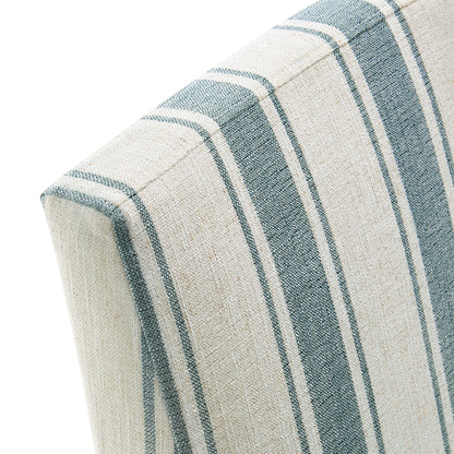 Tessera Striped Slipcovered Dining Side Chair