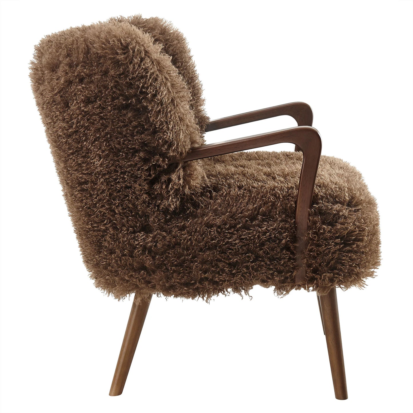 Zerra Faux Shearling Accent Armchair