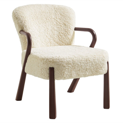 Arden Faux Shearling Accent Armchair