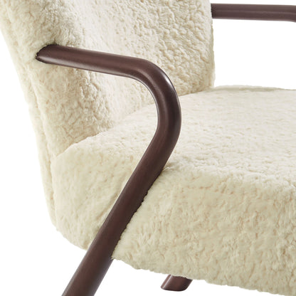 Arden Faux Shearling Accent Armchair