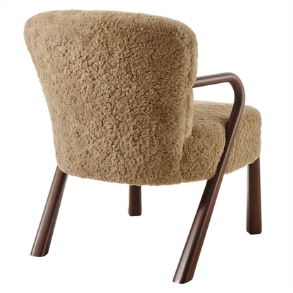 Arden Faux Shearling Accent Armchair
