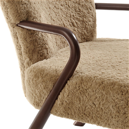 Arden Faux Shearling Accent Armchair