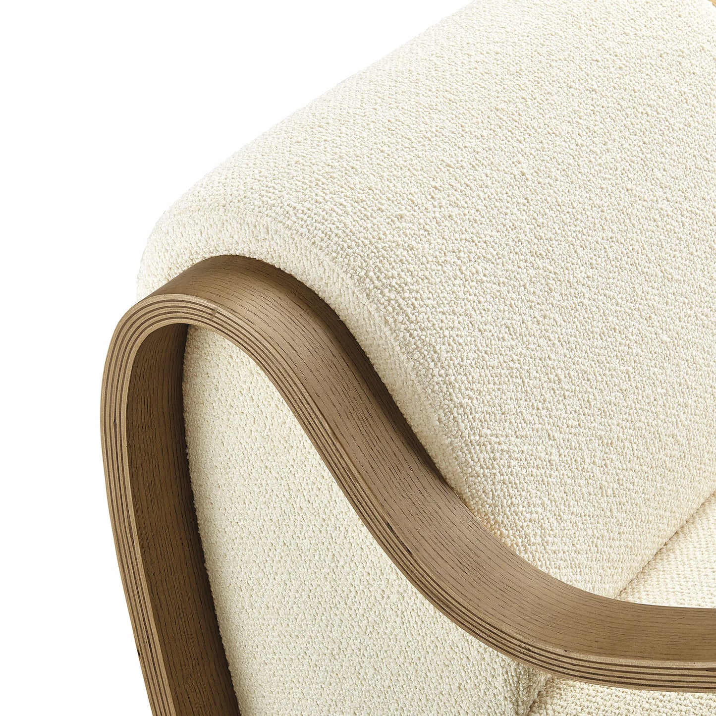 Atrium Lattice Boucle Accent Armchair