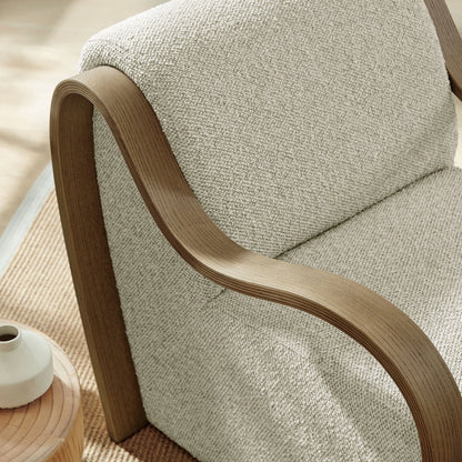 Atrium Lattice Boucle Accent Armchair