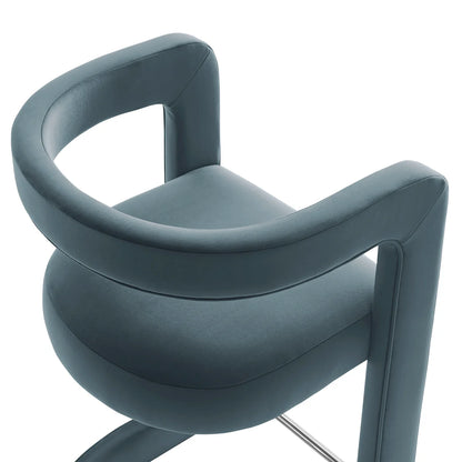 Winslow Performance Velvet Bar Stool Set of 2