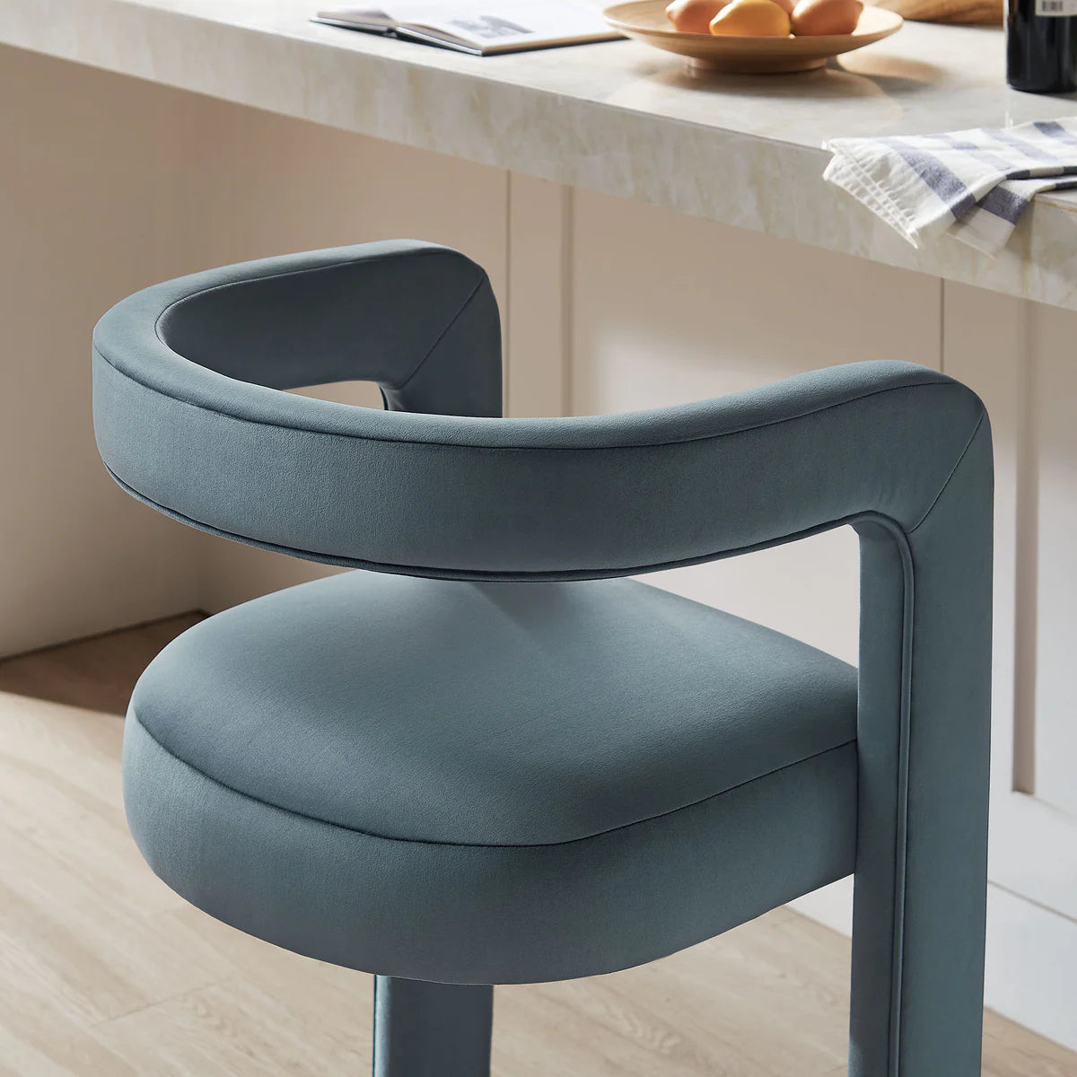 Winslow Performance Velvet Bar Stool Set of 2