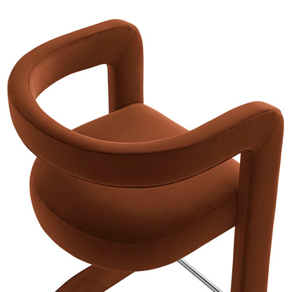 Winslow Performance Velvet Bar Stool Set of 2