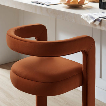 Winslow Performance Velvet Bar Stool Set of 2