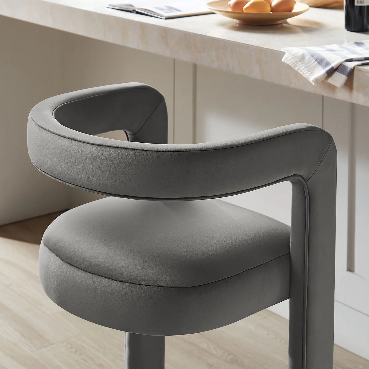 Winslow Performance Velvet Bar Stool Set of 2