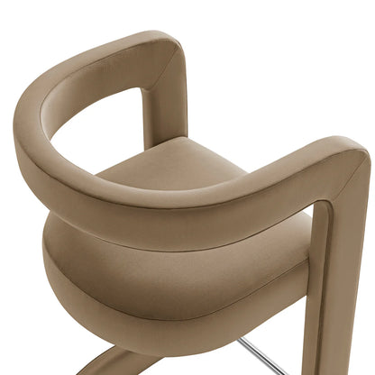 Winslow Performance Velvet Bar Stool Set of 2