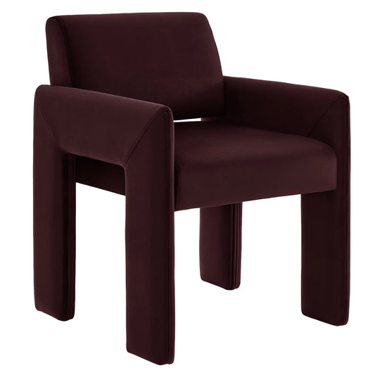 Daven Stain-Resistant Performance Velvet Dining Armchair
