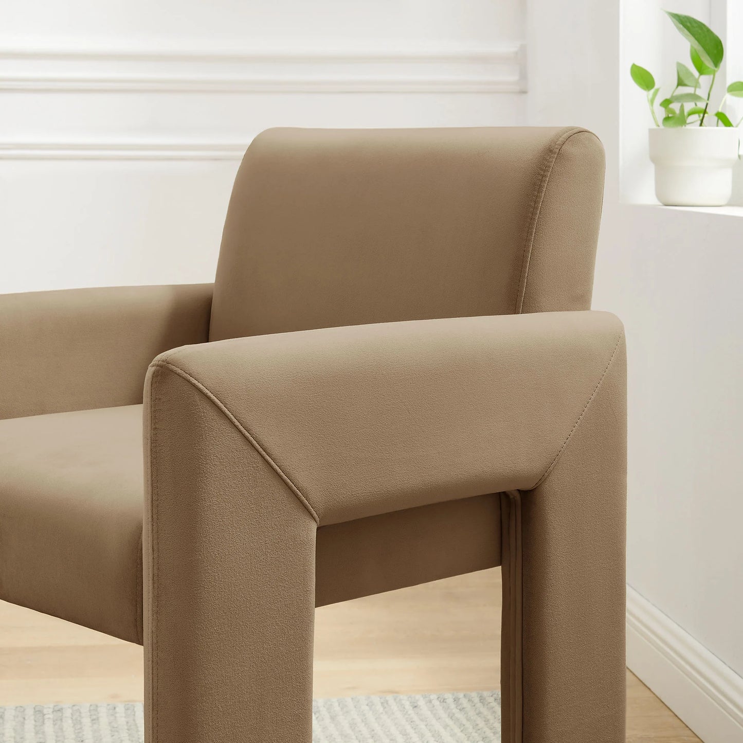 Daven Stain-Resistant Performance Velvet Dining Armchair