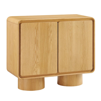 Lumo Modern Curved Edge 2‑Door Cabinet