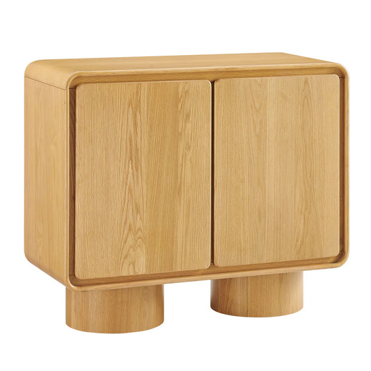 Lumo Modern Curved Edge 2‑Door Cabinet