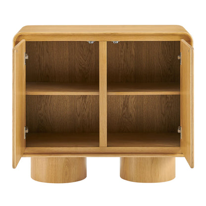 Lumo Modern Curved Edge 2‑Door Cabinet