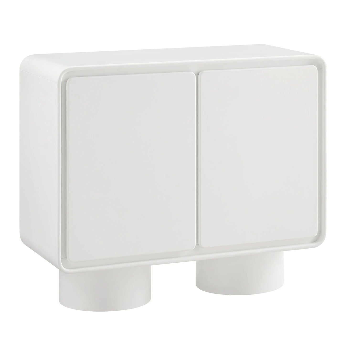 Lumo Modern Curved Edge 2‑Door Cabinet