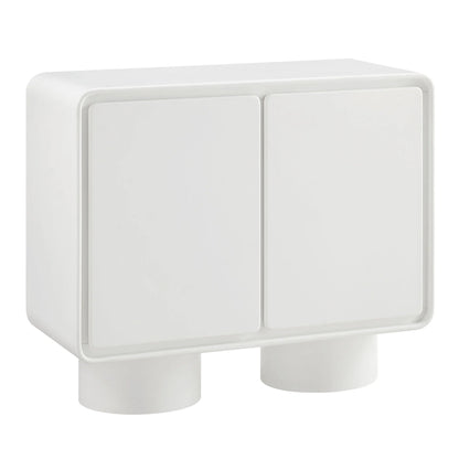 Lumo Modern Curved Edge 2‑Door Cabinet