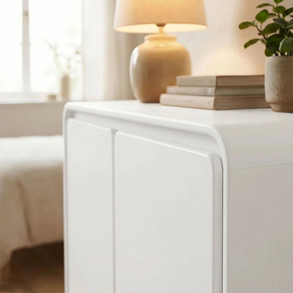 Lumo Modern Curved Edge 2‑Door Cabinet