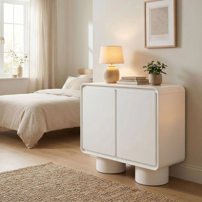 Lumo Modern Curved Edge 2‑Door Cabinet