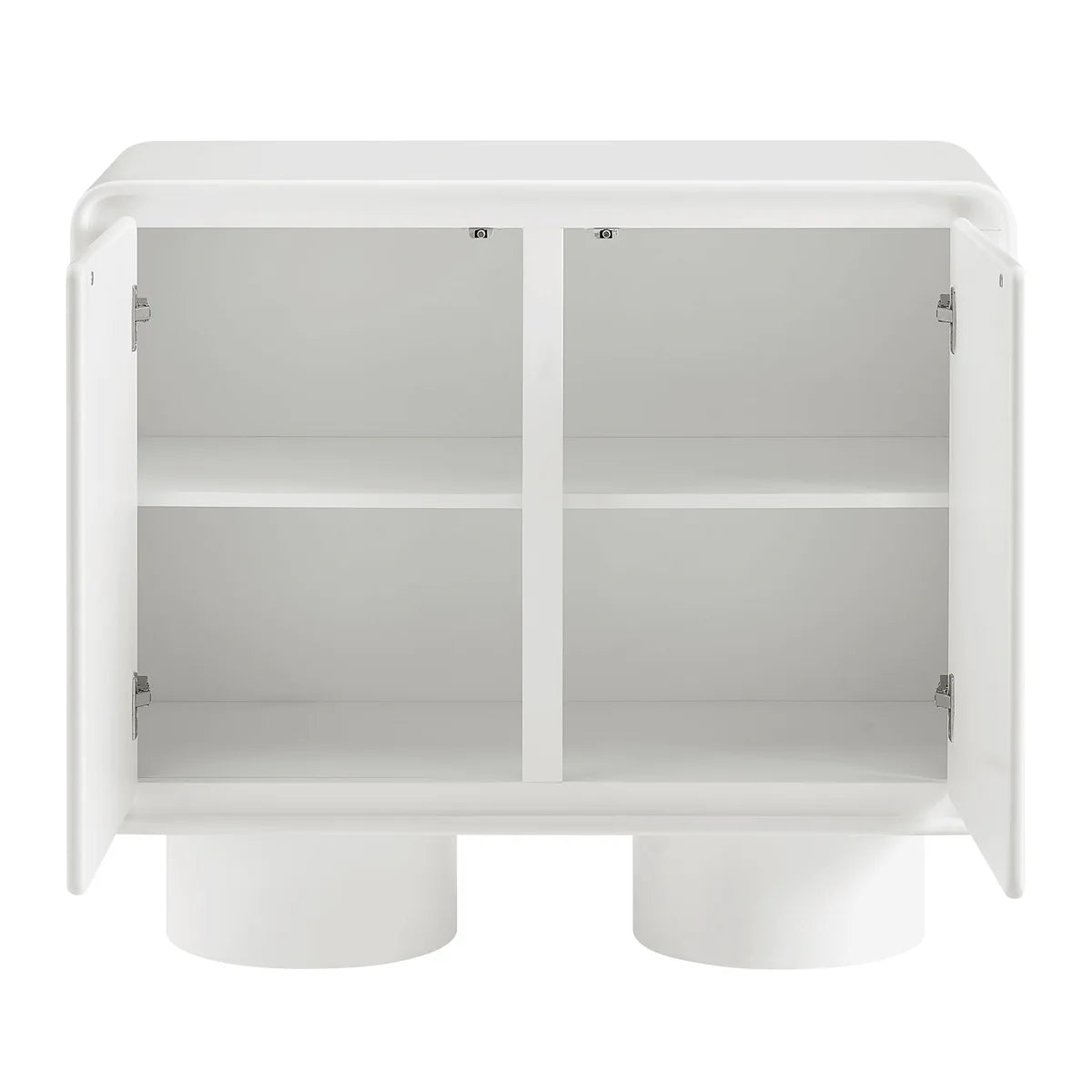 Lumo Modern Curved Edge 2‑Door Cabinet